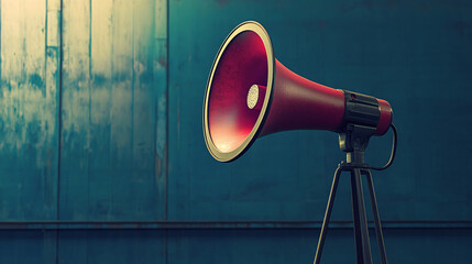megaphone speaker, Announce Advertisement Poster Background
