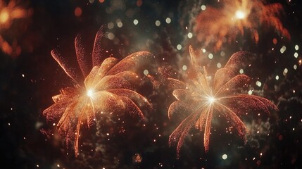 Fireworks in sky