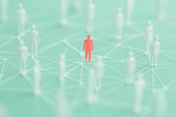 Organizational structure concept. Teamwork organization and business workflow process management for Information on hierarchical structure of departments in business	