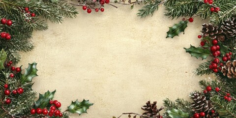 A Christmas card featuring customizable text options and an empty area for additional messages is available for use. Its perfect for personal touches!