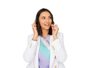 Customer service representative in action