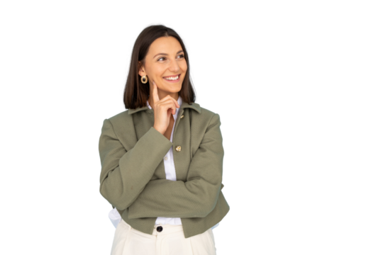 Confident professional woman prepared for new challenges