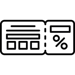 Travel Coupon Icon