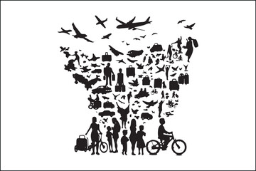 Transport Vector Silhouette Bundle – Cars, Trucks, Planes, Ships & More

Vehicle Silhouette Clipart Pack – Editable Transport Vector Icons

Black Transport Vector Set – Cars, Buses, Trains, Boats, and