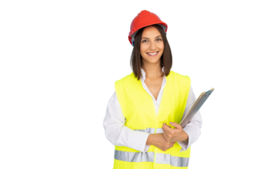 Professional woman in a hard hat