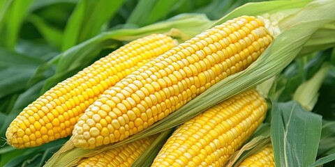 Corn grown in agricultural fields serves various food applications, highlighting its importance in farming and its role as a crucial food source in many diets.