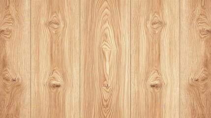 Naklejka premium Natural Light Oak Wood Smooth Textured Background with Clean Wooden Paneling