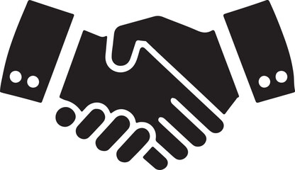 Handshake icon vector illustration