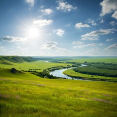 Obraz premium Summer landscape