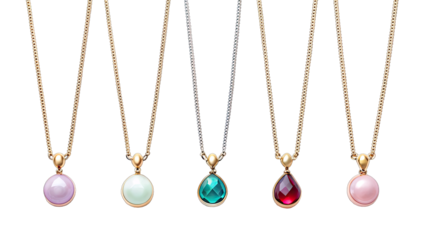 Necklaces accessory showcasing various styles, from delicate pendants to bold statement pieces for fashion and charm to any outfit.