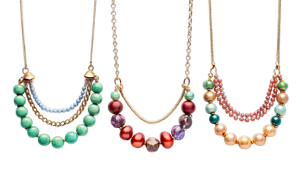 Necklaces accessory showcasing various styles, from delicate pendants to bold statement pieces for fashion and charm to any outfit.