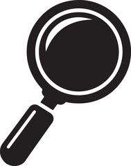 magnifying glass silhouette 