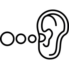 Fototapeta premium Ear Icon