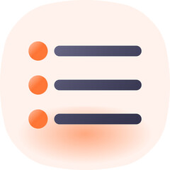 Obraz premium bullet list