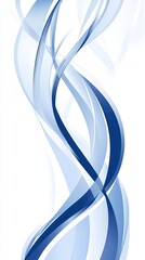 Naklejka premium Abstract corporate background with elegant curves and cool color palette, symbolizing customer trust and safety