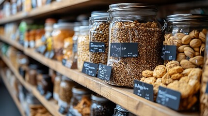 Modern Grocery Store with Bulk Food Containers