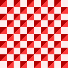 Red Abstract Square Geometric Seamless Pattern Background