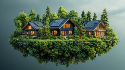 Obraz premium Sustainable Living in Harmony with Nature