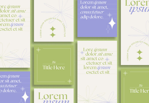 Clean & Elegant Social Media Set