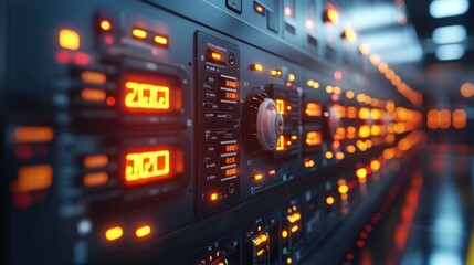 Naklejka premium Futuristic Control Panel