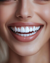 Fototapeta premium Smile photo of a woman with healthy white teeth