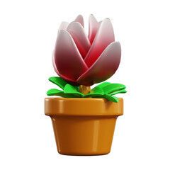 3d rendered of Tulip flower illustration