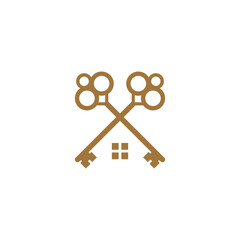 Home Keys Logo design vector template