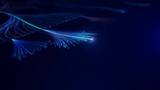 Loopable Isometric 3D Animation of Colorful Branching AI Neural Network. Visualization of Artificial Intelligence, Large Language Models, Complex Algorithms, Chatbot and Machine Learning