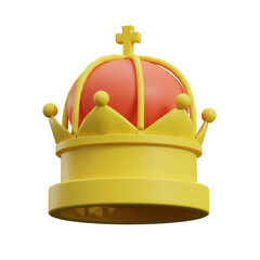 3d rendered illustration king crown