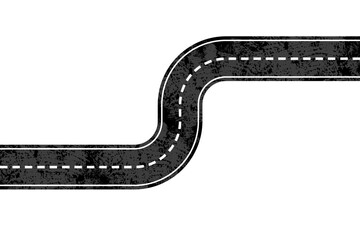 road, asphalt roadway - vector illustration