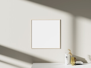 Frame Interior Canvas Wall Art Poster Room Mockup Template