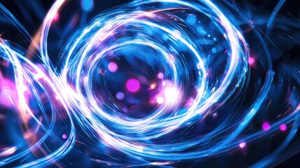 Obraz premium Vibrant Abstract Swirls of Light and Color