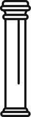Architectural column standing tall, showcasing classical design and historical significance