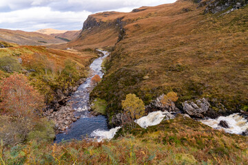 Travelling around the NC500 route in the North Coast of Scotland