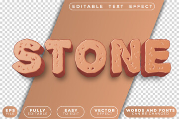 Stone Rock Solid Fully Editable Vector Text File © MehmetMelih