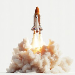 Naklejka premium Space Shuttle Launch