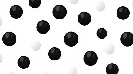 Simple polka dots pattern in black and white