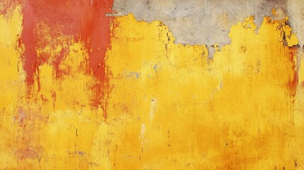 Vibrant yellow and orange textured cement wall backdrop
