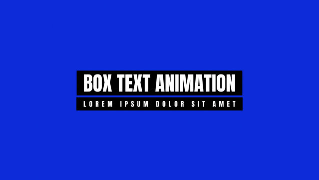 Box Text Animation | Cinematic Titles Designed to Inspire Awe and Wonder