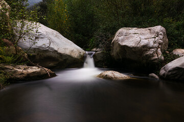 River waterfall long exposure.