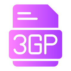 3gp gradient icon