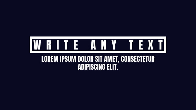 Motion Title | Dynamic Typography Suitable for Diverse Video Projects