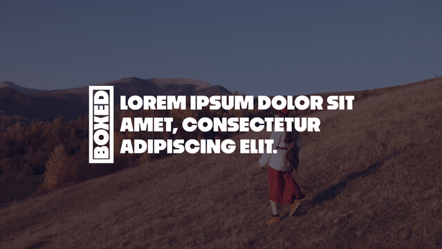 Animated Box Typography | Trendy and Modern Text Effects for Influencer Content