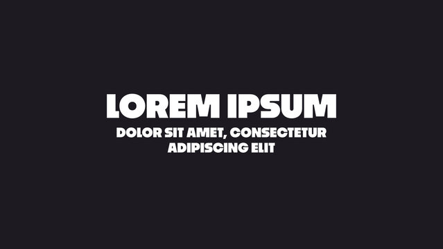 Minimal Animated Title | Creative Typography Solutions for Social Media Ads