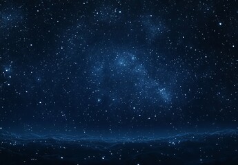 Obraz premium Starry Night Sky Landscape