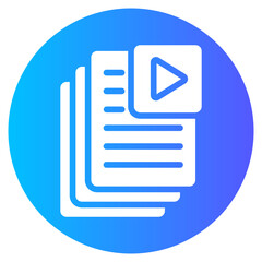 playlist gradient icon