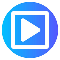 video gradient icon