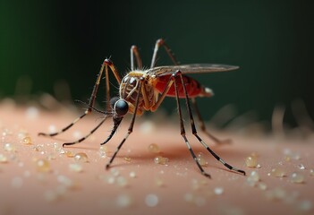 Fototapeta premium Dengue Fever Outbreaks: Analyzing Recent Trends and the Importance of Vaccination in High-Risk Areas
