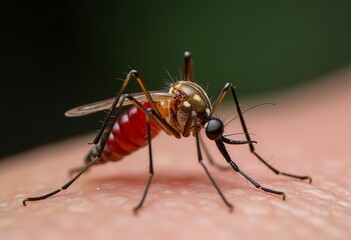 Fototapeta premium Dengue Fever Symptoms: Recognizing Early Signs and Understanding the Risks of Severe Dengue Infection