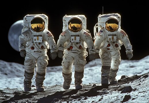 Astronauts on the Moon